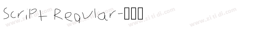 Script Regular字体转换 Script Regular字体转换
